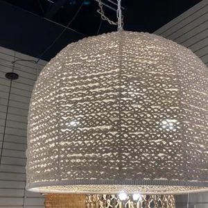 DEVI 3 LIGHT PENDANT. NATURAL ROPE. 25"D
