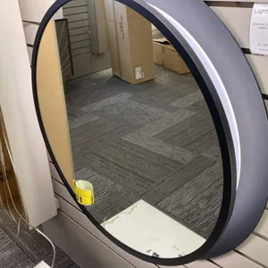 CHENNAI LED MIRROR. BLACK MATTE 28"D RETAIL $2000