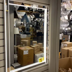 FLORE DUAL LED BACKLIT MIRROR. 24" X 32" RETAIL $750