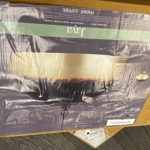 GAYA 1 LIGHT PENDANT. BLACK AND GOLD. 24"