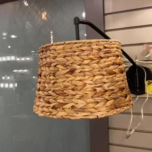 RYLEIGH WALL SCONCE. MATTE BLACK, WOVEN SWEETGRASS. RETAIL $320
