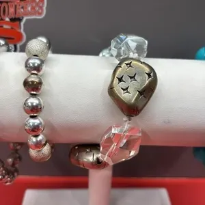 4 Asst. Beaded Stretchy Bracelets. *SC