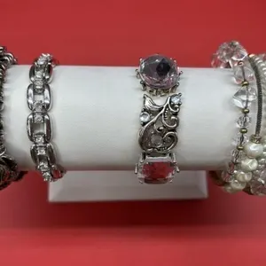 4 Asst. Silver Toned Bracelets. *SC