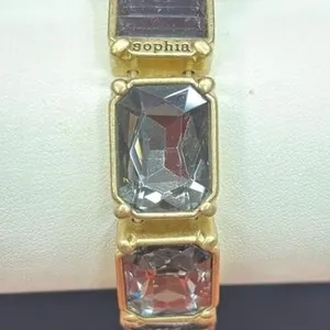 Lia Sophie Grey Stone Stretchy Bracelet. *SC