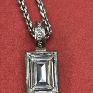 Dyrberg/Kern Clear Stone Pendant Adjustable