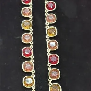 Anne Klein Multi Colour Gem Adjustable Necklace.