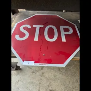 Stop Sign - Reflective Red