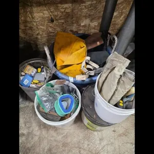 Assorted Buckets of Supplies