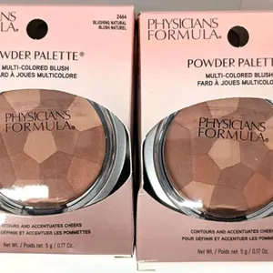 2 New Physicians Formula Powder Palette Multi-Colored Blush, Silky Smooth Formula, Hypoallergenic, Blends Easily Without Irritation [2464 Blushing Nat