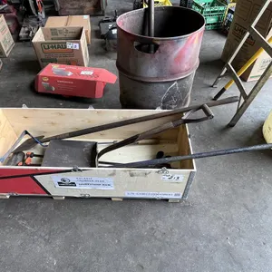 Box of Pry Bars, Sledge Hammer, Shovel & Garbage Can
 UNRESERVED