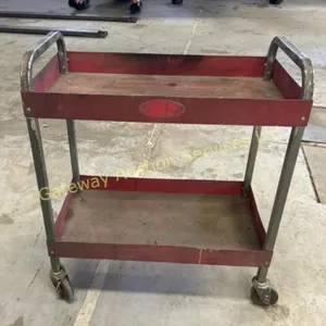 Steel service cart   30 long 16 wide, 32 high