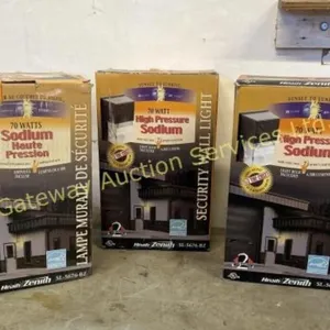 3-70w outdoor high pressure sodium security lights