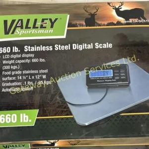 Valley sportsman stainless steel digital scale