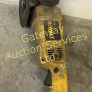 DeWalt angle grinder with grinding discs