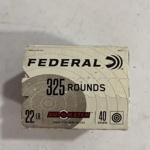 Federal 22LR 40grain 325 rounds