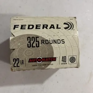 Federal 22LR 40grain 325 rounds