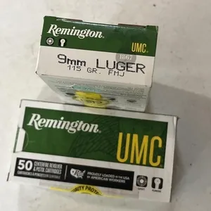 Remington UMC 9mm Luger 115gr FMJ 50 rounds