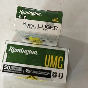 Remington UMC 9mm Luger 115gr FMJ 50 rounds