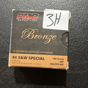 PMC ammunition bronze 44 S&W special 180 grain