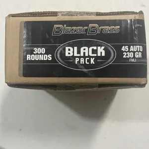 Blazer Brass 45 auto 230 grain FMJ 300 rounds