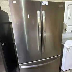 FRIGIDAIRE GALLERY STAINLESS STEEL FRENCH DOOR FRIDGE WITH ROLLOUT FREEZER 36"W