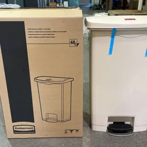 *NEW IN BOX* RUBBERMAID SLIM JIM 68L PLASTIC STEP-ON CONTAINER