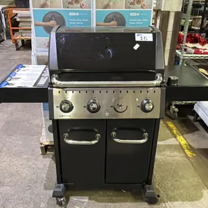 BROIL KING CROWN PORTABLE PROPANE BBQ (NO GRILL PLATES, NO ROTISSERIE, NO SHELF, 1 KNOB BROKEN