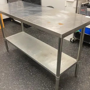 STAINLESS STEEL PREP TABLE APPROX 60'L X 24'D X 35"H