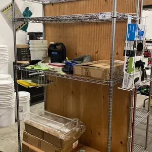 4 TIER MOBILE RACK WITH CONTENTS APPROX 48"W X 18"D X 76"H