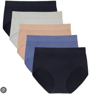 Jones New York Signature Seamless Brief 5-Pack, XL/TG