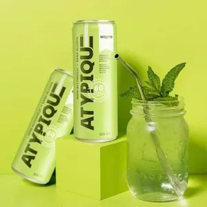 Atypique Non-Alcoholic Mojito 12-Pack, 355 mL Cans
