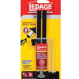 LePage Speed Set Epoxy Syringes 14 mL (Lot of 2)