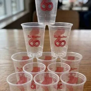 Tim Hortons 60th Anniversary Medium Cold Beverages Cups 1000 Count