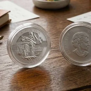 Lot of 1 – 2013 $10 Fine .999 Silver Coin The Inukshuk Design