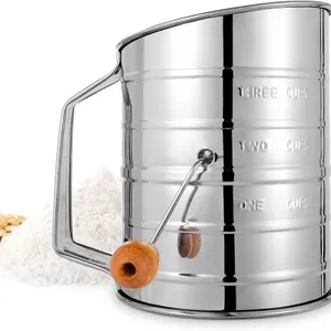 Toresano Flour Sifter for Baking With Stainless Steel Design