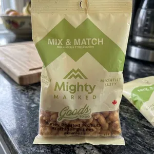 Mighty Marked Honey Roasted Peanuts, 12 x 125 g Bulk Set
