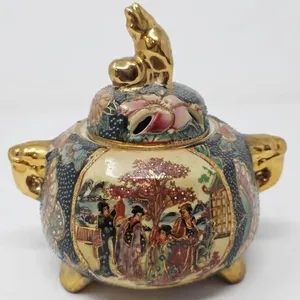 Satsuma Covered Candy Dish