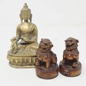 Antique Chinese Foo Dog Statuettes