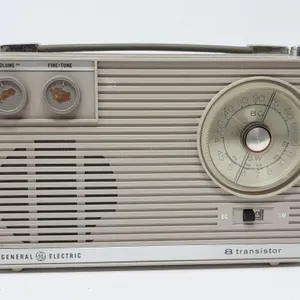 Vintage GE 8 Civil Defense Transistor Radio