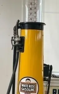 **OFF SITE - WHITE ROSE Visible Gas Pump w/REPRO