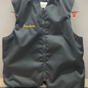 Freedom Leatherworks Heated Motorcycle Vest. Size