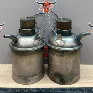 Pair of 1L Kerosene Jugs w/Wooden Bungs.