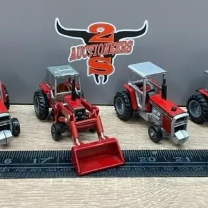 6, 1:64 Massey Tractors.
