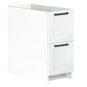 Eklipse RD-Q2T12-SD Perle Office Cabinets with 12 in. Drawers