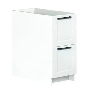 Eklipse RD-Q2T12-SD Perle Office Cabinet with 2 Drawers, 12 inx24inx27in.