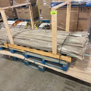 Pallet Lot of Mixed Trim Pieces, Including RD-ML96-FE Moulding Saphir and RD-TK96-PN Toe Kick Coral