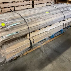Pallet Lot of Assorted Eklipse Trim Pieces, Including RD-TK96-NM Toe Kick and RD-CML96-PN Crown Moul