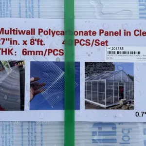 (40) POLYCARBONATE MULTI-WALL PANE