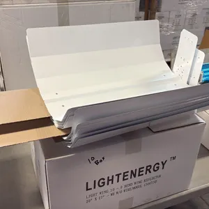 10 BOXES OF LIGHTENERGY LIGHT WING 10-9 BEND WING REFLECTOR 20"X17" W/O WIRE (344714)