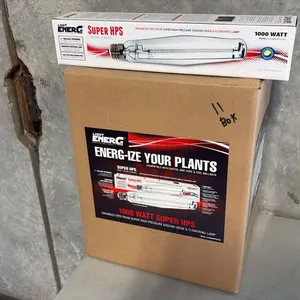 11 BOXES OF LIGHTENERG HORTICULTURAL PRODUCTS MDL:LE1000SHPS_ET25 GROW LIGHT BULBS 12PCS/CARTON